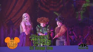 Hocus Pocus Villian Spelltacular 2018 Multiangle Edition Mickey's Not So Scary Halloween Party [4K]