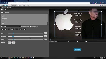 Add Credits in WeVideo