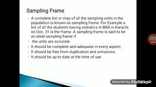 Sample , population, sampling, sampling frame, error, uses explained in Urdu (remake)