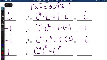 Algebra 2   Unit 3   Lesson 4   Imaginary Numbers Video 2