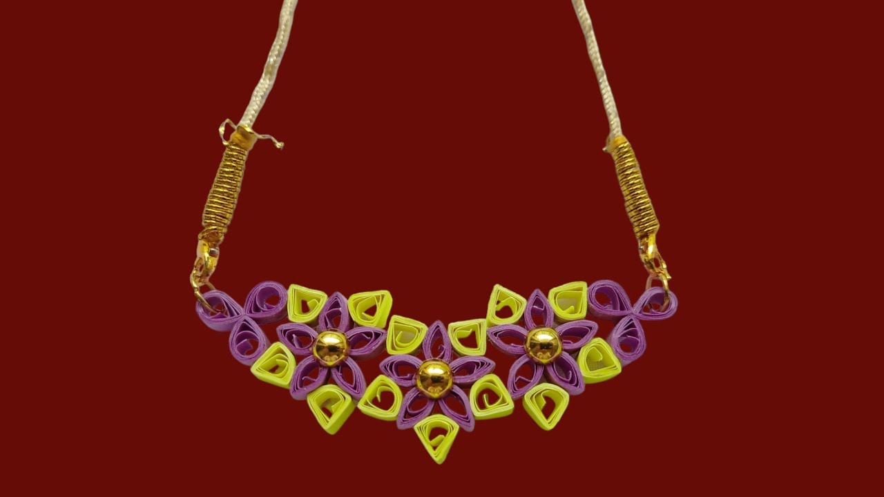 How to Make Quilling Paper Pendant / Paper Jewellery Making / Quilling