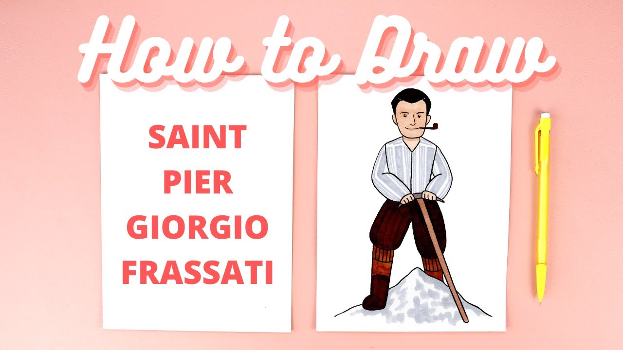 How to Draw Saint Pier Giorgio Frassati Step-by-Step Catholic Art Tutorial