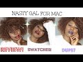 NASTY GAL FOR MAC LIPSTICKS|REVIEW SWATCHES AND DUPE?