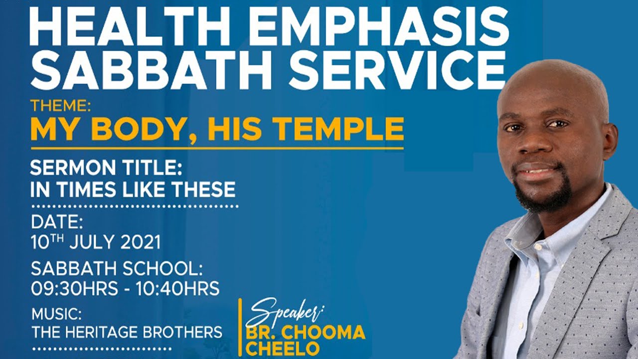 Health Emphasis Sabbath: My Body, His Temple - YouTube
