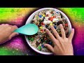 How to make Fluffy Marshmallow Candy Slime! Pantry Challenge! DIY SLIME Recipe!