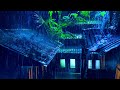 HEAVY RAIN AND Thunderstorm on Tin Roof ⚡ Frog and Cricket Sounds for Sleeping, Healing &amp; Relaxing