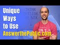 Unique Ways to Use AnswerThePublic.com to Grow Your Niche Sites