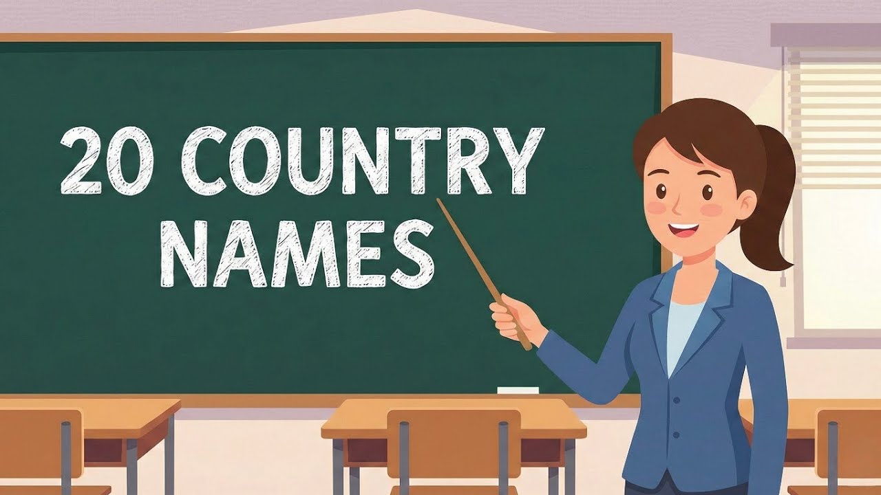 20 Country Names 🌞 | Learn Country Names for Kids | Kids Story Planet😊 ...