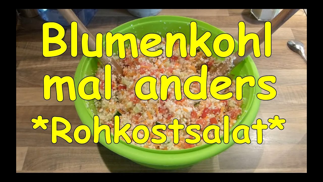 Blumenkohlsalat Rezept - Rohkost und vegan