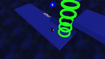 Marble Race | Custom Level | Fake Low Gravity Example | Before to After