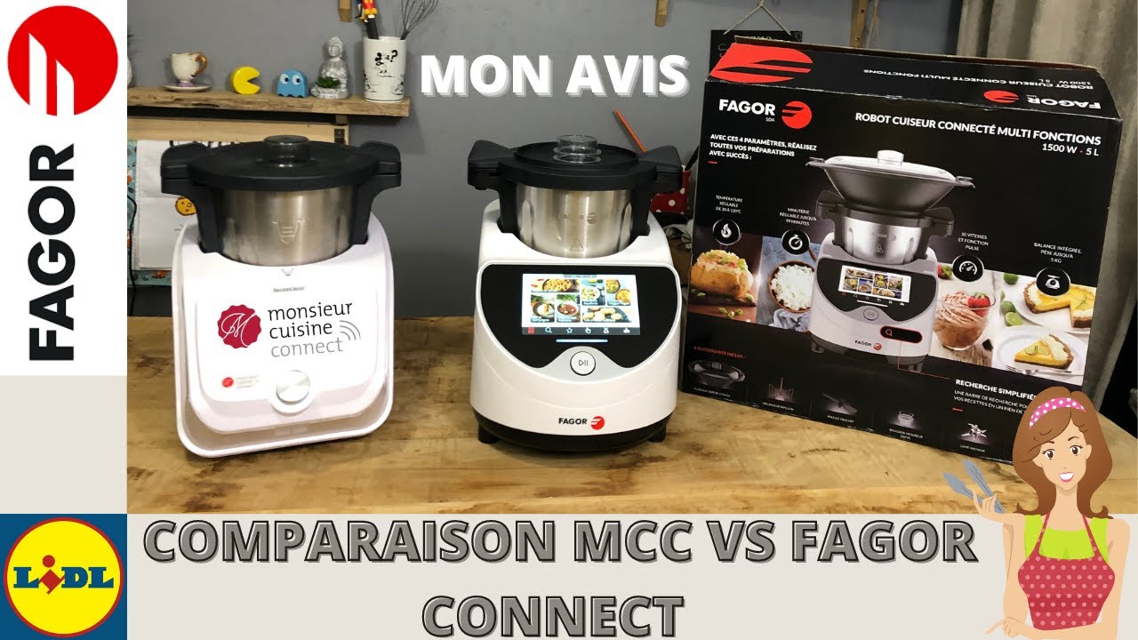 COMPARAISON Robot FAGOR Connect VS Monsieur cuisine connect (Unboxing par  Sand Cook&Look) - YouTube