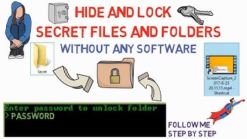 Easiest way to Hide and Lock folders without any software | Windows 7/8/10
