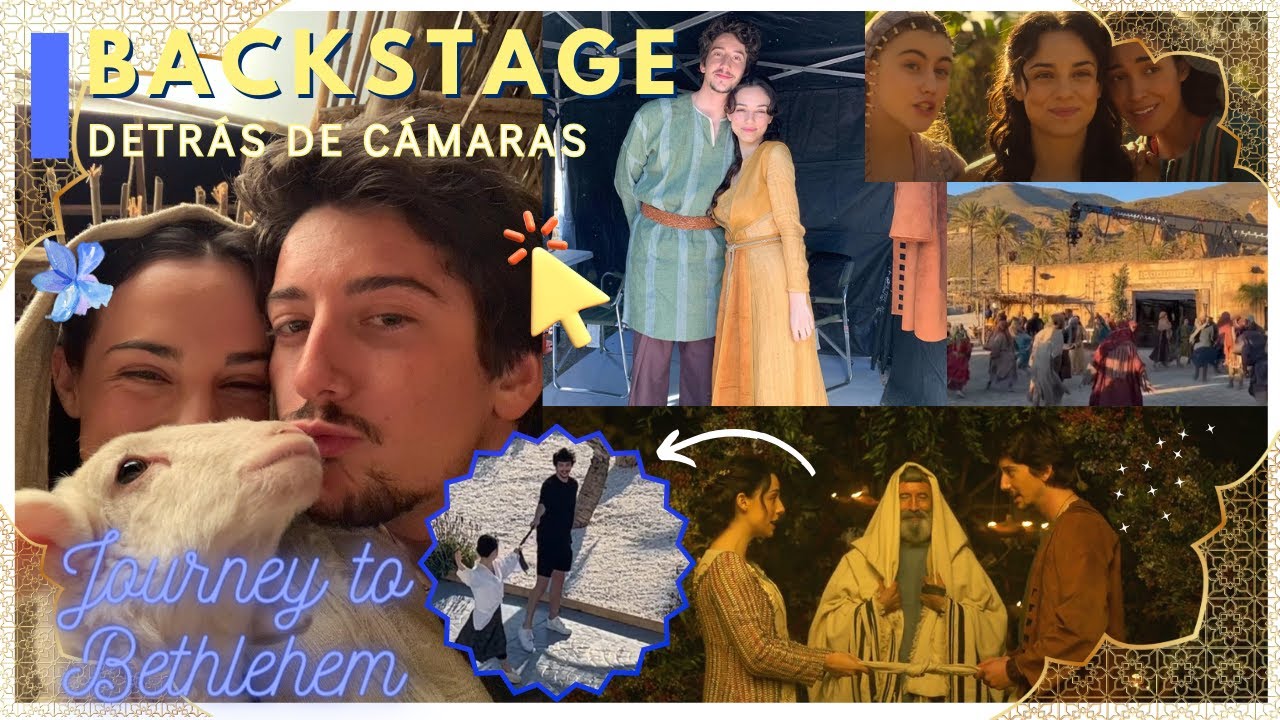 JOURNEY TO BETHLEHEM BEHIND THE SCENES | Milo Manheim & Fiona Palomo | Detrás de Cámaras