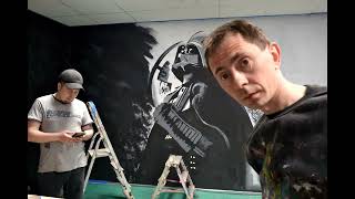 Vader mural time lapse