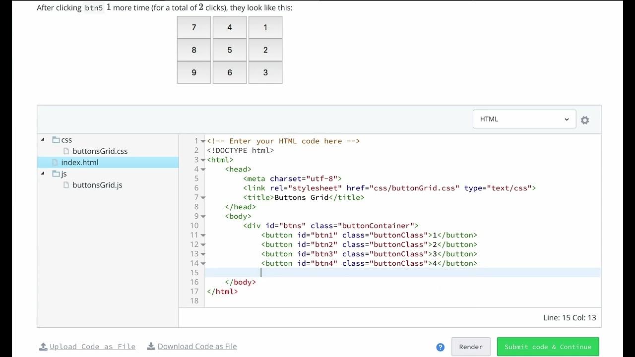 Hackerrank 10 days of javascript day 8 buttons container part 2 of 3