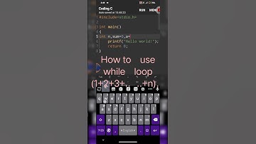 #mobile #program #program #python #code #htmlcoding #php #How to use while loop (1+2+3+..+n) 2024.
