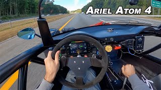 Driving The Ariel Atom 4  Turbo Death Machine Unleashed (POV Binaural Audio)