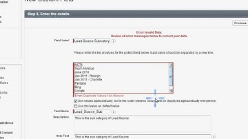salesforce.com - Custom Field, Field Dependencies, Field Layout.wmv