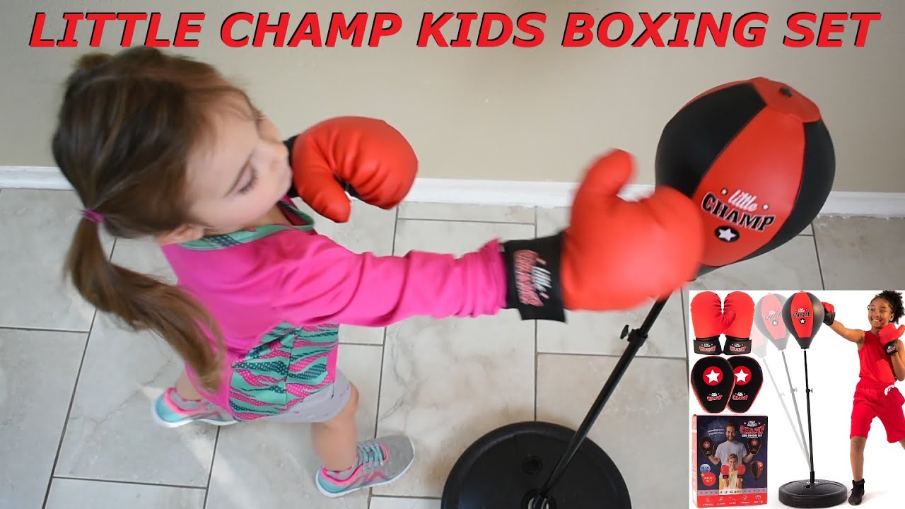 Little Champ Kids Punching Bag Boxing Set From Champic - YouTube