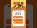 Bible Only 1% can answer this Bible quiz quiz!”