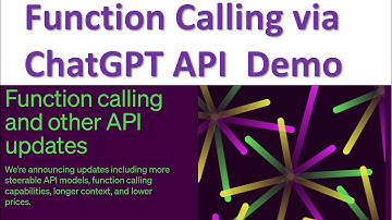 OpenAI Function Calling via ChatGPT API  Python Tutorial for Developers