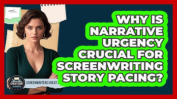 Why Is Narrative Urgency Crucial For Screenwriting Story Pacing? - Screenwriter