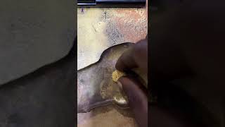 ALWAYS RAW BEFORE REFINERY: #goldcollector #goldbusiness #goldmining #rawgold
