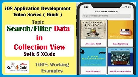 How to Add Search Bar to Filter Data in Collection View with Swift 5 XCode | Hindi | iOS App Coding