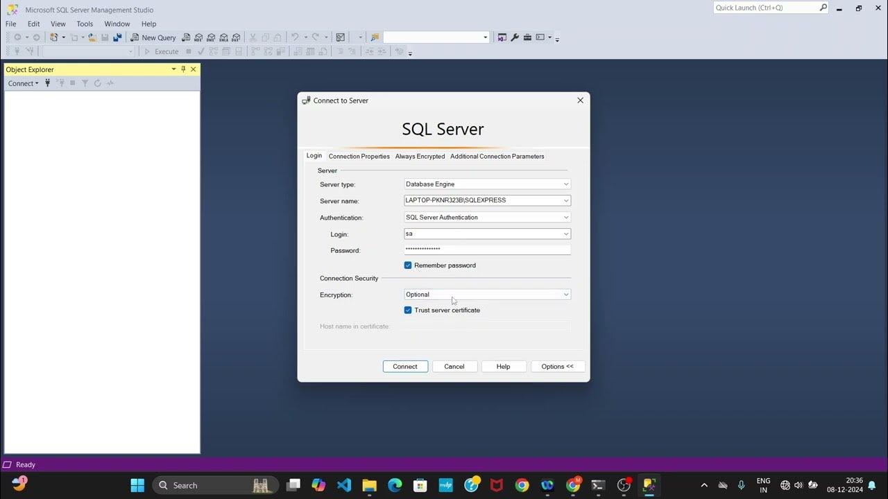 "Enable SQL Server Authentication Mode (Windows & SQL) - YouTube