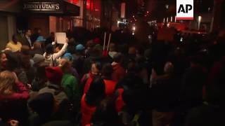 Anti-Trump protest outside Trump Tower