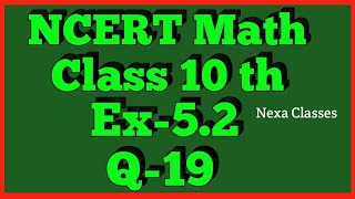 Chapter 5 Arithmetic Progression Ex 5.2 Q 19 Class 10 Maths NCERT
