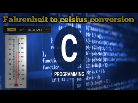 Convert Fahrenheit to Celsius in C programming | Temperature conversion formula | #teach_techno