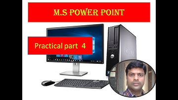 computer class 4th lesson 5 MS power point Part 4 practical