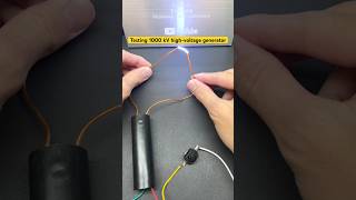 Testing 1000 kV high-voltage generator| #automobile #dcmotor #diy #tech #shorts #diy