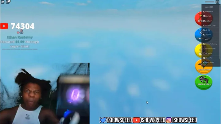 Ishowspeed PC FALLS on his head and ends stream 😂