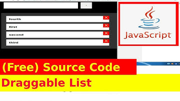 18th JavaScript Project - Draggable List Tutorial With Source Code