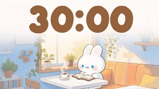 Chill in Cafe 🎵 30 minute timer with music for classroom