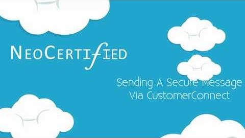 Sending A Secure Message Via CustomerConnect