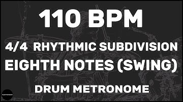 Eighth Notes (Swing) | Drum Metronome Loop | 110 BPM