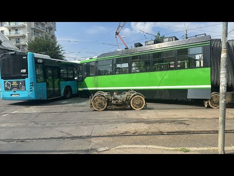 Accident Live - Tramvai vs autobuz STB