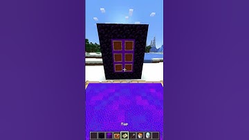 Minecraft fake nether portal trap moment