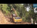 Felling Big Tree-SANY Excavator Cutting Hill- Rough Roud Construction-Part-2