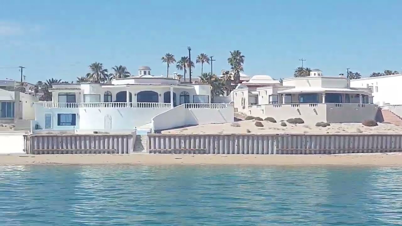 LAS CONCHAS TOUR from the SEA! Miles of beautiful Beachfront homes