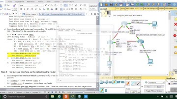 Lab Configuring Basic Single Area OSPFv3 8