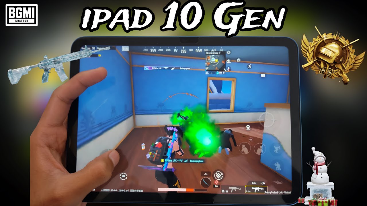 iPad 10th Gen BGMI Test 🔥 HDR + Extreme | 60 FPS HANDCAM Gameplay - YouTube