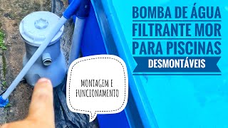 BOMBA DE ÁGUA FILTRANTE MOR PARA PISCINAS DESMONTÁVEIS