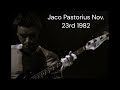 Jaco Pastorius Sextet - Invitation (Live Nov. 23rd 1982 in Rome)