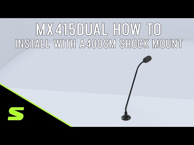 How to Install Shure MX415DUAL with A400SM Shock Mount