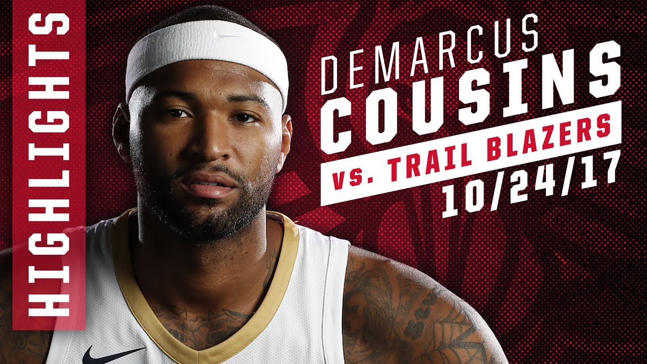 lonzo ball injury DeMarcus Cousins Scores 39 Points against Trail Blazers