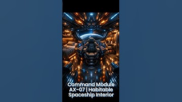 Command Module AX-07 | Habitable Spaceship Interior Generated by AI